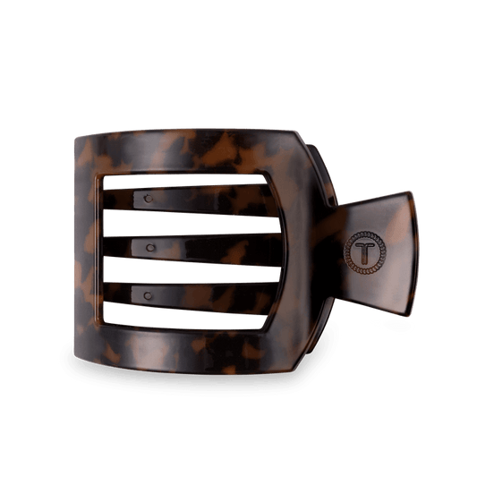 Tortoise Flat Square Hair Clip
