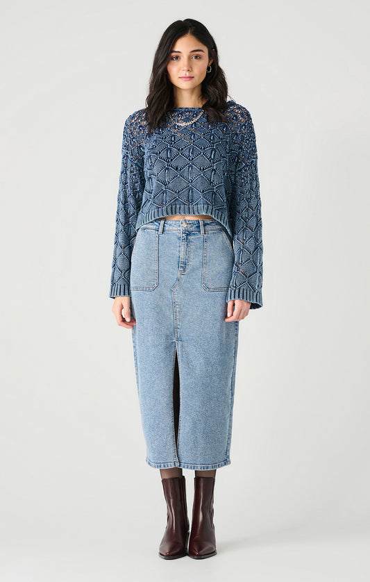 Washed Indigo Sweater