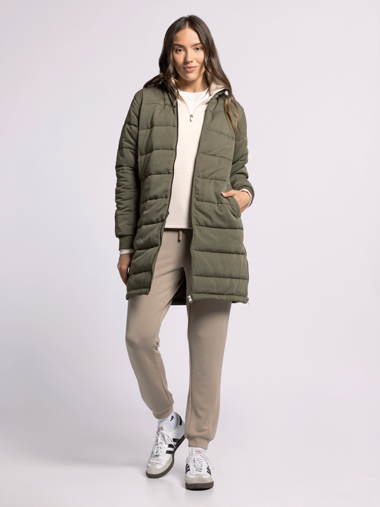 Olive Puffer Jacket