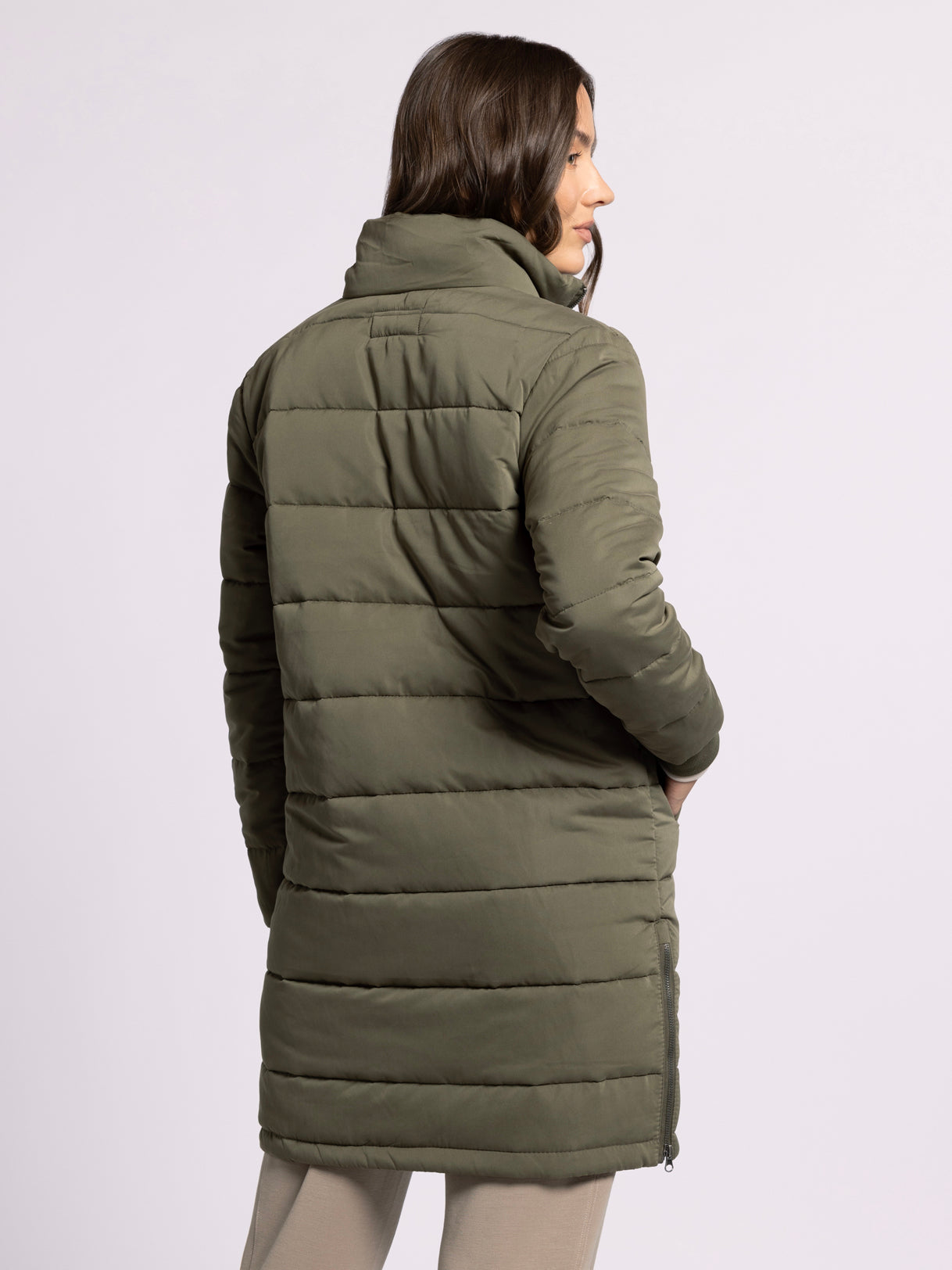 Olive Puffer Jacket